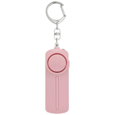 Allarme Di Sicurezza Personale Da 130db Con Luce Led - Attivazione Ad Anello, Alimentato A Batteria Pink - Foto 1