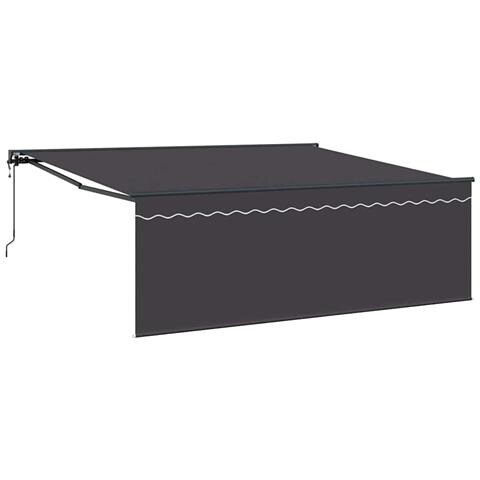 Tenda Retrattile Arancione e bianco 350x250 cm Tessuto - Foto 1