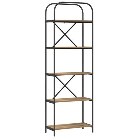 Libreria rovere artigianale 60 x 30 x 183 cm Legno multistrato - Foto 1