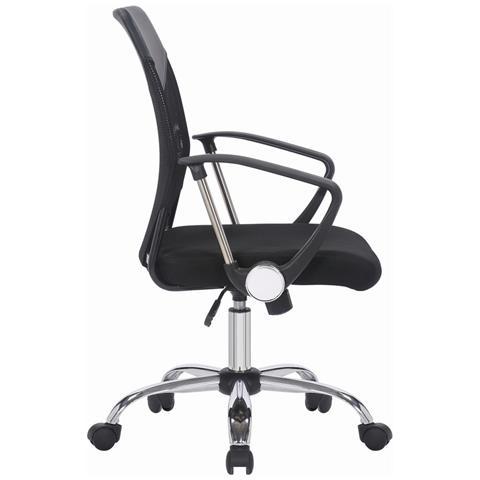 Sedia Da Ufficio New Port - Nero - Rete - 62x59x104,5 Cm - Foto 5