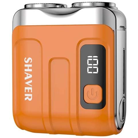 Mini Rasoio Elettrico Con Display Digitale - Rasoio Portatile Da Viaggio Per Uomo E Donna Orange - Foto 1