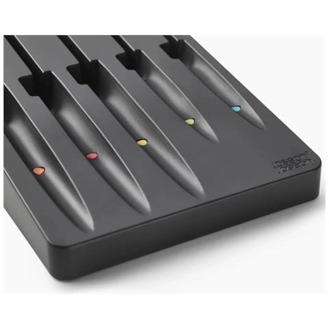 Set Coltelli Multicolore Elevate Store Cinque Pezzi Con Vassoio Per Cassetto Coltelli Ergonomici In Acciaio Inox Ideali Per La Cucina - Foto 4
