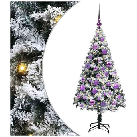Albero di Natale artificiale con 150 LED Bianco 120 cm - Foto 1