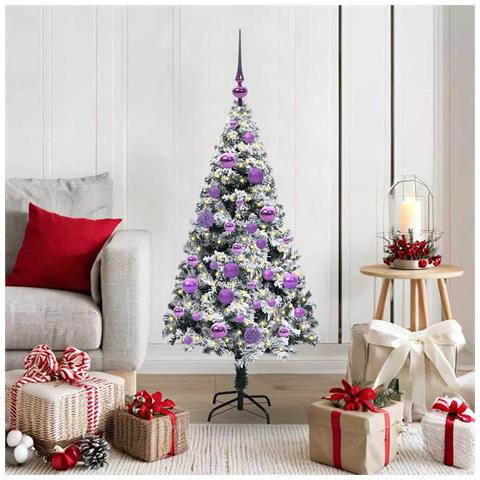 Albero di Natale artificiale con 150 LED Bianco 120 cm - Foto 2