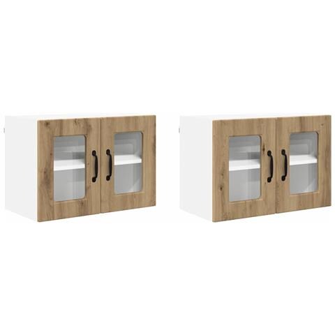 Pensile cucina 2 pcs Rovere artigianale 60 x 31 x 40 cm - Foto 1