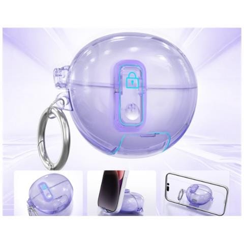 Custodia Protettiva In Tpu Compatibile Con Auricolari Huawei Freeclip - Viola - Foto 1