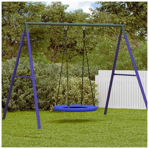 Altalena a nido Blu 100 x 100 x 180 cm - Foto 2