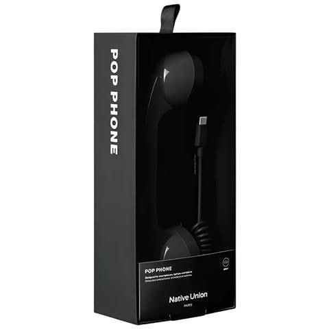 Combinato Telefonico Pop Phone Retro Usb-c Con Microfono Per Chiamate E Videochiamate, Nero - Foto 2