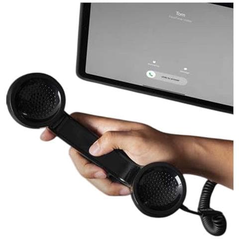 Combinato Telefonico Pop Phone Retro Usb-c Con Microfono Per Chiamate E Videochiamate, Nero - Foto 4