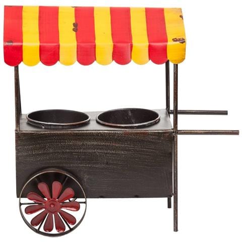 Carrello Portafiori In Metallo 37,5x21x37h - Foto 2