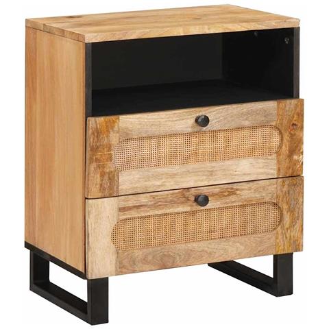 Armadio da Notte con cassetto Naturale 50 x 33 x 62 cm - Foto 1