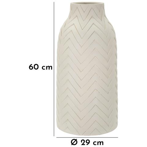 Vaso Winter Alto In Magnesio Color Crema - Foto 6