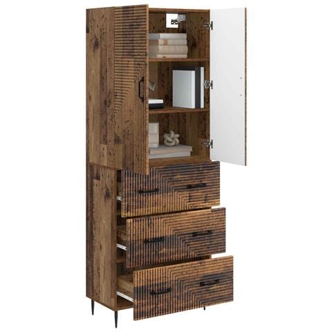 Set di armadi 2 pcs Legno antico 66 x 34,5 x 90 cm - Foto 2
