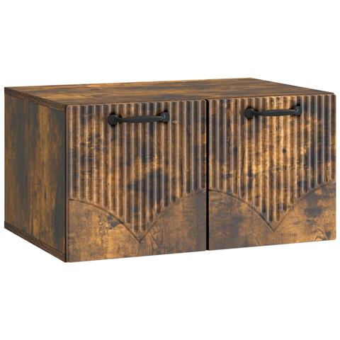 Mobile Porta TV da Muro Rovere Fumo 59,5 x 41 x 30 cm - Foto 1