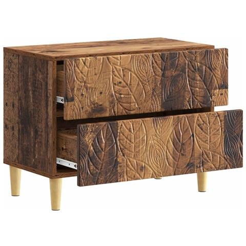 Comodino Legno antico 62 x 34,5 x 48 cm Legno ingegnerizzato - Foto 2