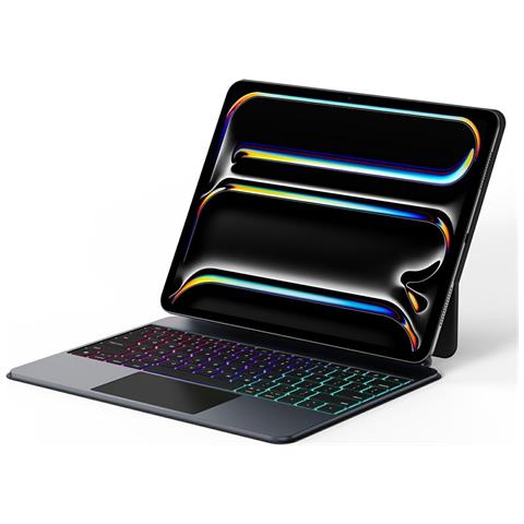 Custodia con Tastiera per Apple iPad Pro 13 - Lega di Alluminio, Pelle - Foto 1