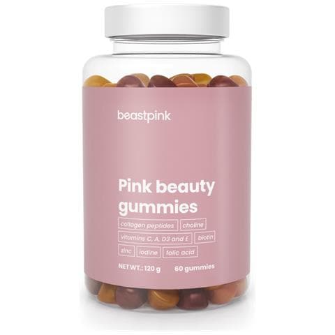 Caramelle Gommose Pink Beauty Gummies Con Peptidi Di Collagene Carambola Papaya Ciliegia - Foto 1
