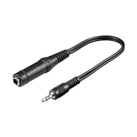 ICOC 14-SB-HP - Cavo adattatore Audio Stereo 3.5/6.35mm M / F 0,2mt - Foto 1