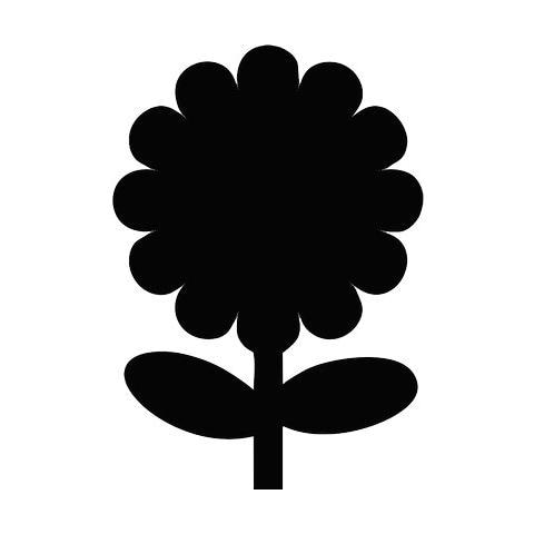 lavagna da parete 'fiore' silhouette - Foto 1