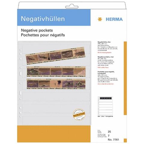 Negative pockets da 5pz. PP chiaro 25 fogli 7761 - Foto 1
