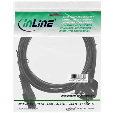 cavo alimentazione elettrica notebook spina c5 a spina cee 77 (schu. ko.) , nero, 10m - Foto 2