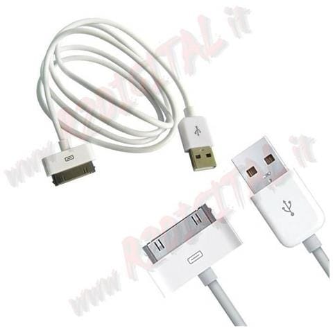 Cavo Dati Usb 2.0 Compatibile Per Apple Iphone Ipod Carica & Sincronizza 4 4g 4s 3g 3gs Ma591 - Foto 1