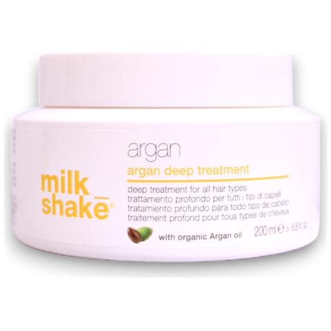 Milk Shake, Argan, Olio Di Argan Biologico, Trattamento Con Crema Per Capelli, Per Nutrire, 200 Ml - Foto 2