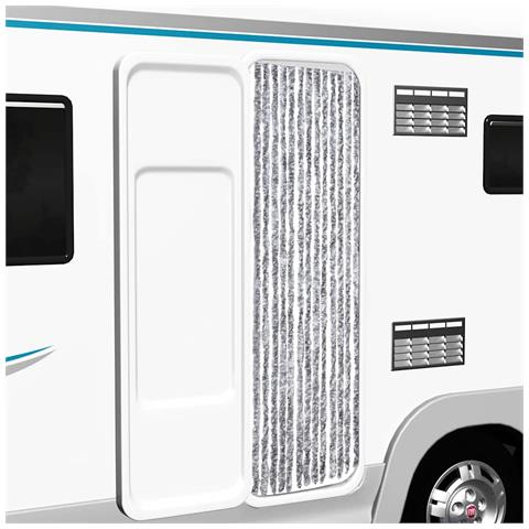 Zanzariera Bianca E Grigia 56x185 Cm Ciniglia - Foto 2