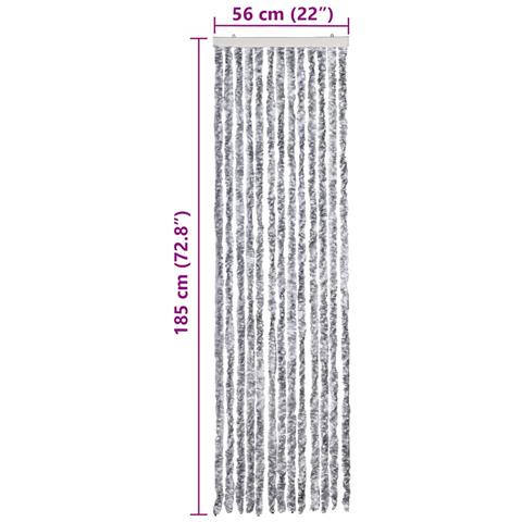 Zanzariera Bianca E Grigia 56x185 Cm Ciniglia - Foto 7