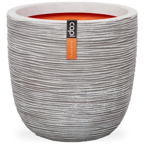 Fioriera Nature Rib Rotonda 54x52 cm Avorio KOFI935 - Foto 1