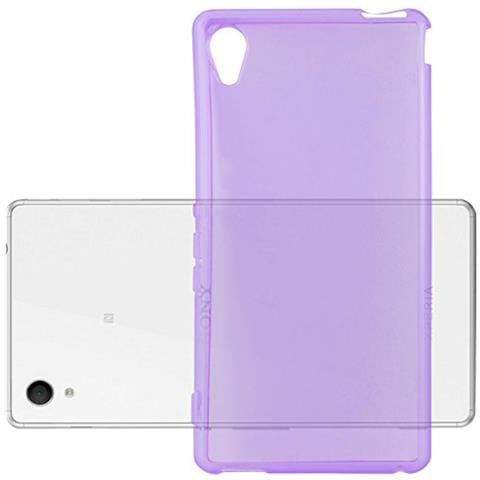 Custodia Compatibile Con Sony Xperia M4 Aqua In Viola Trasparente - Coperchio Protettivo In Silicone Tpu Flessibile - Foto 1