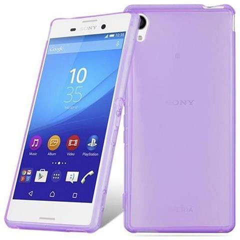 Custodia Compatibile Con Sony Xperia M4 Aqua In Viola Trasparente - Coperchio Protettivo In Silicone Tpu Flessibile - Foto 9