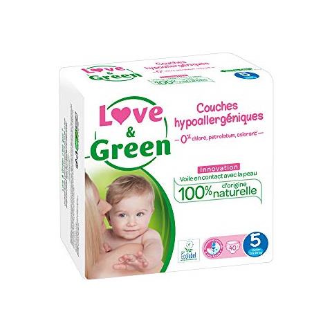 Amore & Green - Pannolini Per Bebè Ipoallergenici, 0%, 5 Taglia (11-25 Kg)  - Foto 1