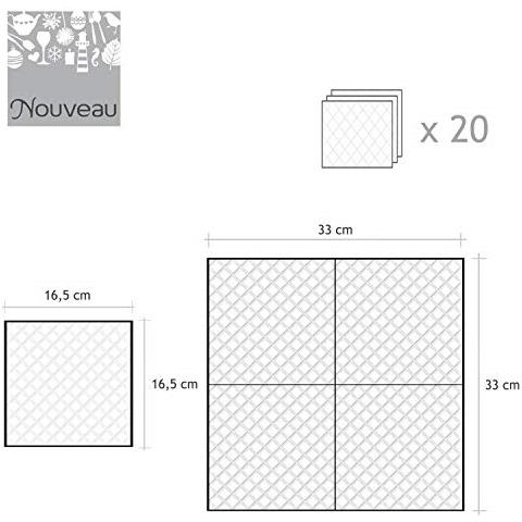 Tovaglioli Di Carta Monouso, Arabella, 20 Pezzi 3 Strati - 33 X 33 - Foto 3
