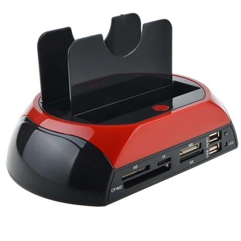 Docking Station Usb 2.0 A Sata Ide 2,5/3,5"" Hard Disk Hdd Ssd Dock Micro Sd Cf - Foto 5