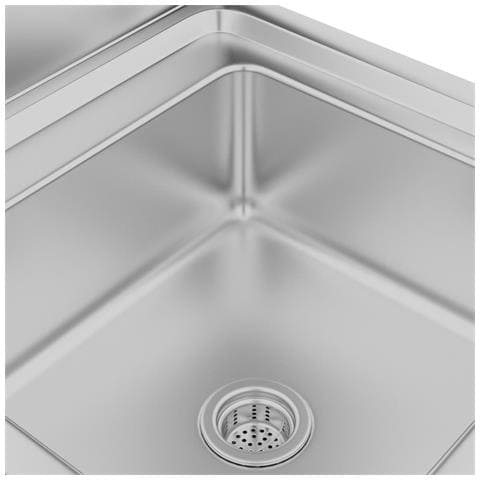 Mobiletto da Cucina con Lavandino in Acciaio Inox 60x60x96 cm - Foto 2