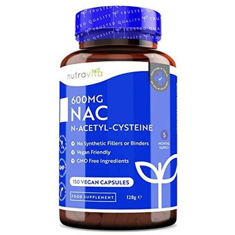 Nac N-acetil-cisteina 600mg - Vegan Amichevole Nac Supplemento - 150 Capsule (5 Mese Dapprovvigionamento) - Made In Uk Da - Foto 1