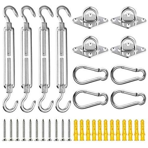 M6 Tenda Linsieme Del Collegamento 28 Pz Heavy Duty Parasole Kit Hardware Della Vela In Acciaio Inox Per Triangolo Rettangolo Piazza Parasole Sail Installazione - Foto 1