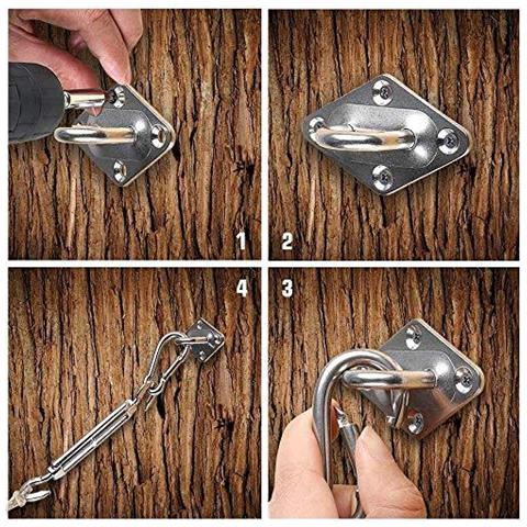 M6 Tenda Linsieme Del Collegamento 28 Pz Heavy Duty Parasole Kit Hardware Della Vela In Acciaio Inox Per Triangolo Rettangolo Piazza Parasole Sail Installazione - Foto 4