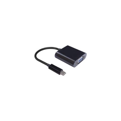 0.2m USB C - D-Sub, USB C, D-Sub, Maschio / maschio, Nero - Foto 1