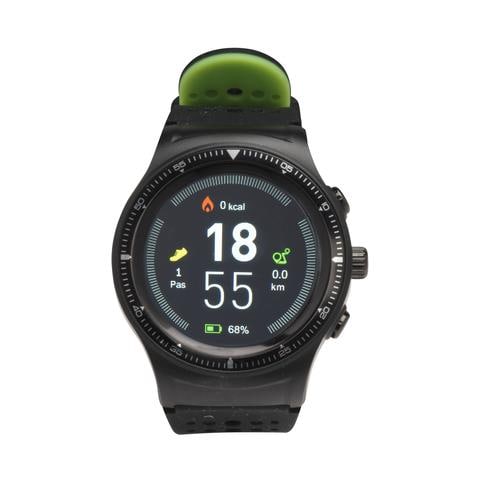 Smartwatch SW-500 Resistente all'Acqua IP66 Display 1.3" Bluetooth / GPS per Fitness con Contapassi e Cardiofrequenzimetro Nero / Verde - Europa - Foto 2