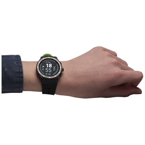 Smartwatch SW-500 Resistente all'Acqua IP66 Display 1.3" Bluetooth / GPS per Fitness con Contapassi e Cardiofrequenzimetro Nero / Verde - Europa - Foto 7