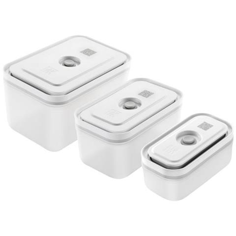 Contenitore per Cibo Rettangolare 3,94 L Grigio Set di 3 - Foto 1