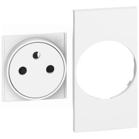 Cover+top Living Now Per Presa Standard Franco / belga 2 Moduli - Bianco Kw55f - Foto 1
