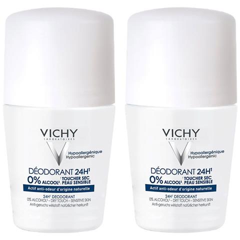 Tocco Secco 24h Pelle Sensibile 2x50ml Deodorante Roll-on Vichy - Foto 1