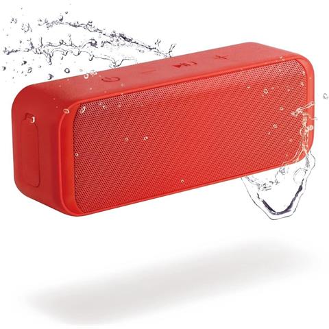 Altoparlante Cassa Bluetooth Waterproof 360° Durata Fino A 28h Rosso - Foto 1