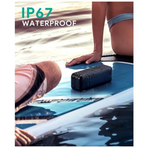 Altoparlante Cassa Bluetooth Waterproof 360° Durata Fino A 28h Rosso - Foto 3