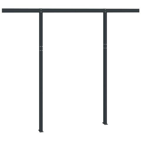 Set Pali Per Tenda Da Sole Antracite 300x245 Cm Ferro - Foto 2