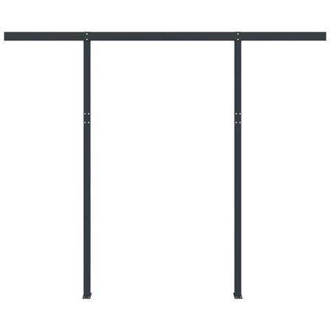 Set Pali Per Tenda Da Sole Antracite 300x245 Cm Ferro - Foto 3