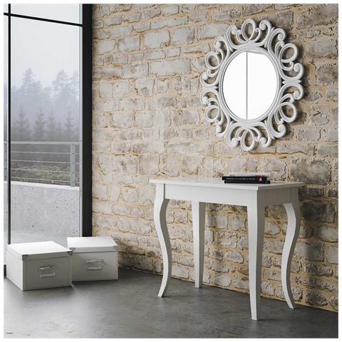 Consolle Allungabile 90x40/308 Cm Olanda - Bianco Frassino - Foto 2